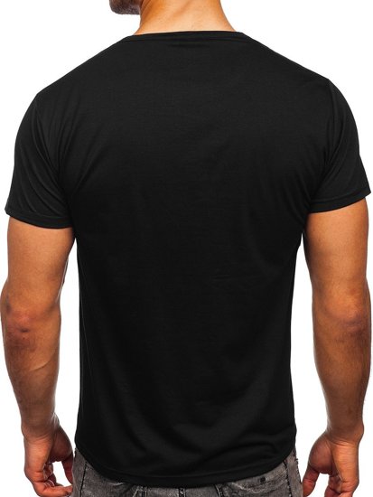 Tricou cu imprimeu negru Bolf KS2552