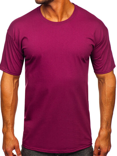 Tricou din bumbac bordo Bolf B459