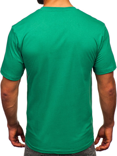 Tricou din bumbac verde Bolf 14748