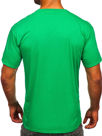 Tricou din bumbac verde Bolf B459