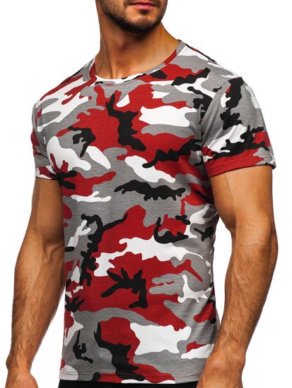 Tricou gri-bordo army Bolf S807