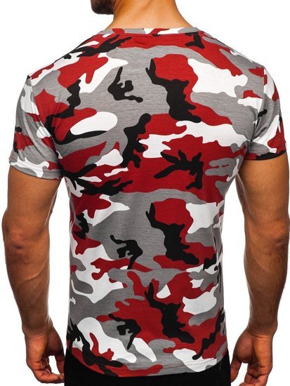 Tricou gri-bordo army Bolf S807