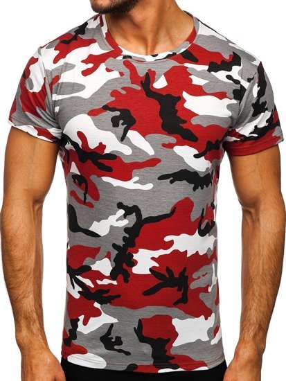 Tricou gri-bordo army Bolf S807