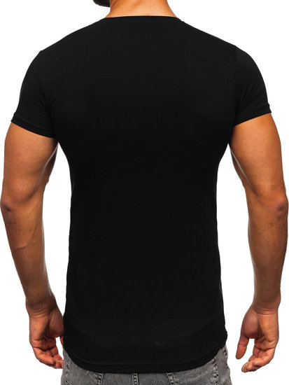 Tricou negru pentru bărbați Bolf 9012