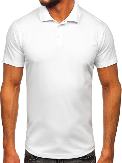 Tricou polo alb Bolf 0002