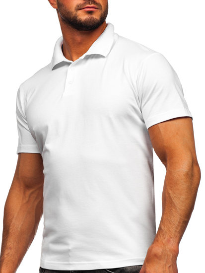 Tricou polo alb Bolf 0002