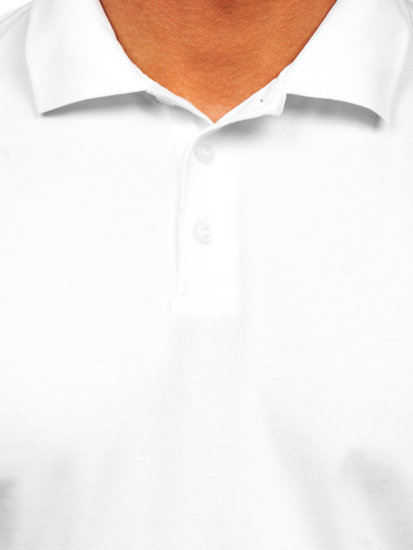 Tricou polo alb Bolf 0002