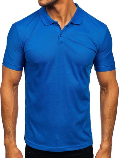 Tricou polo albastru-aprins Bolf GD02