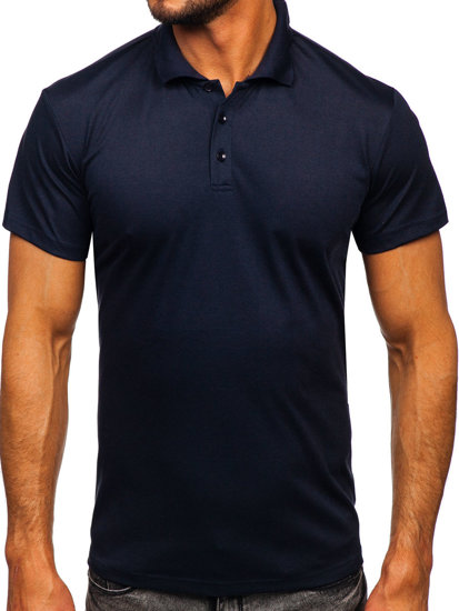 Tricou polo bleumarin pentru bărbați Bolf 8T80