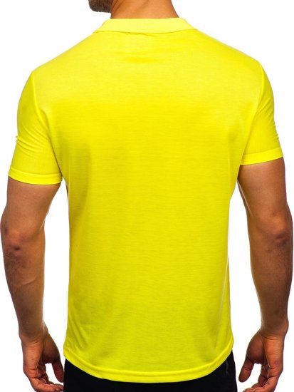 Tricou polo galben-neon Bolf GD02