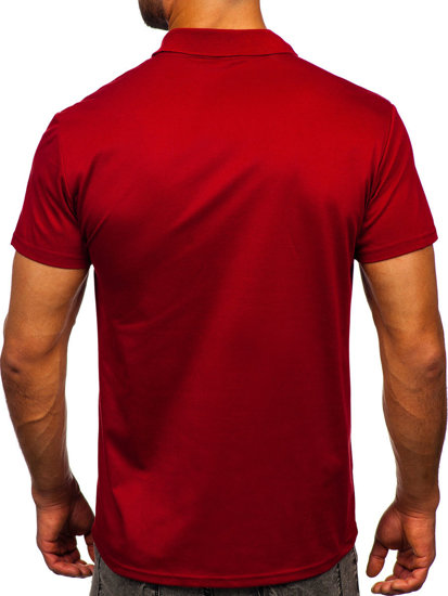 Tricou polo pentru bărbați Burgundy Bolf 8T80