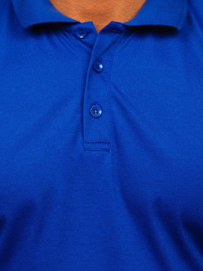 Tricou polo pentru bărbați albastru cobalt de la Bolf 8T80