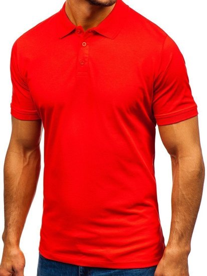 Tricou polo portocaliu pentru bărbați Bolf 9025