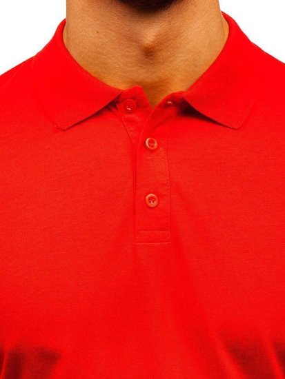 Tricou polo portocaliu pentru bărbați Bolf 9025