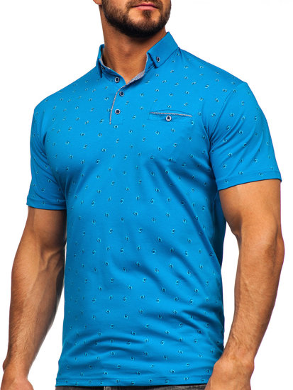 Tricou polo turcoaz Bolf 192657