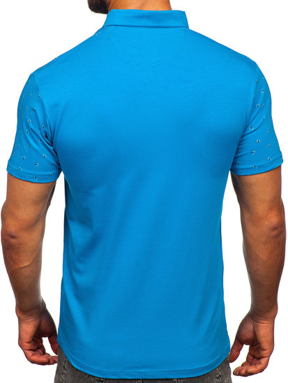 Tricou polo turcoaz Bolf 192657