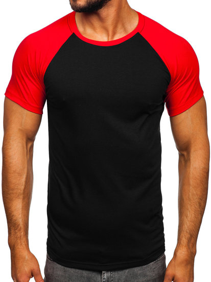 Tricou roșu-negru Bolf 8T82