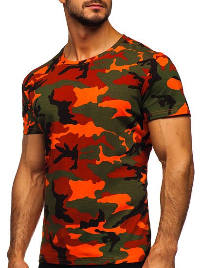 Tricou verde-portocaliu army Bolf S807