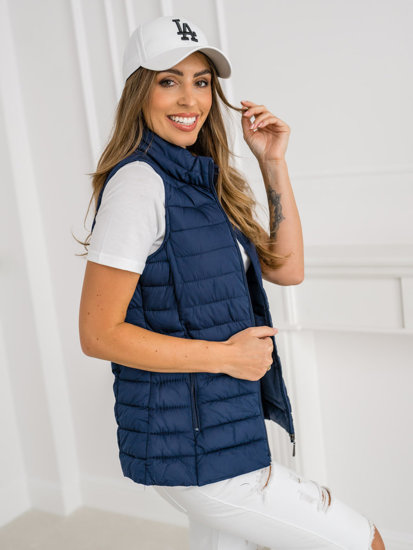 Vestă bleumarin matlasată dame Bolf 16M9156