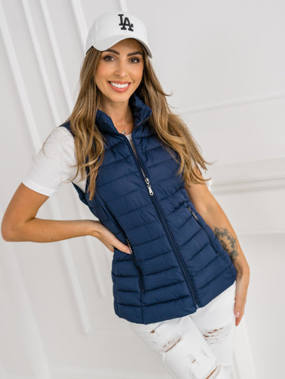 Vestă bleumarin matlasată dame Bolf 16M9156