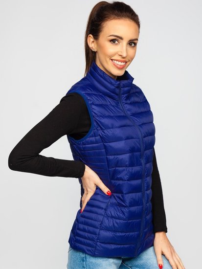 Vestă bleumarin matlasată dame Bolf 23038