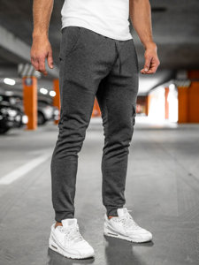  Pantaloni joggers cargo călduroși grafit Bolf HW2173