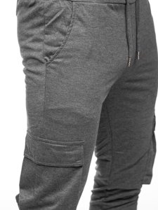  Pantaloni joggers cargo călduroși grafit Bolf HW2357