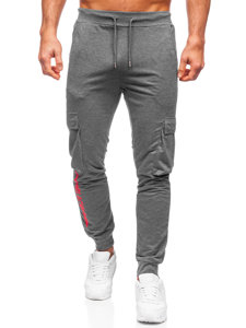  Pantaloni joggers cargo călduroși grafit Bolf HW2357