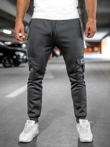  Pantaloni joggers cargo grafit Bolf HW2206