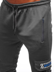  Pantaloni joggers cargo grafit Bolf HW2206