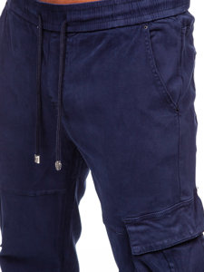 Blugi cargo joggers bleumarin Bolf MP0105BS