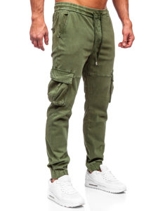 Blugi cargo joggers kaki Bolf MP0105MV