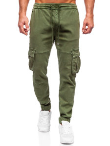 Blugi cargo joggers kaki Bolf MP0105MV