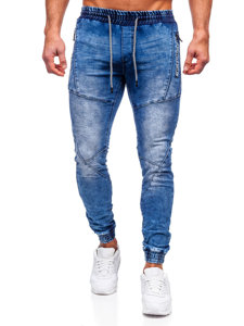 Blugi joggers bleumarin Bolf E7756