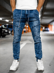 Blugi joggers bleumarin Bolf TF125