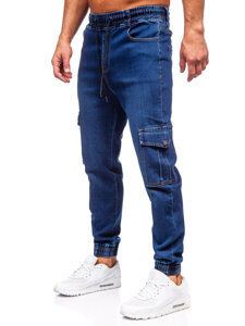 Blugi joggers cargo bleumarin Bolf 8101