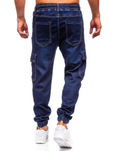 Blugi joggers cargo bleumarin Bolf 8113