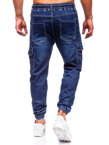 Blugi joggers cargo bleumarin Bolf 8115