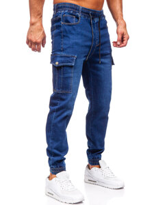 Blugi joggers cargo bleumarin Bolf 8123