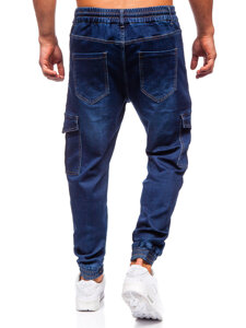 Blugi joggers cargo bleumarin Bolf 8132