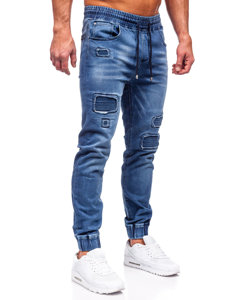 Blugi joggers cargo bleumarin Bolf MP0052-2B