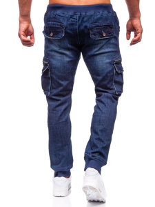 Blugi joggers cargo bleumarin Bolf MP0108BS