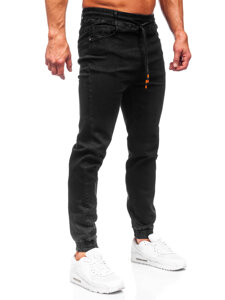 Blugi joggers negri Bolf 8112