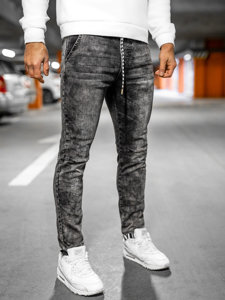 Blugi joggers negri Bolf TF110