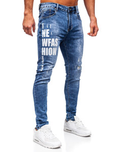 Blugi pentru bărbați Bolf TF292 Blue Slim Fit