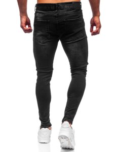 Blugi skinny fit negri Bolf R924