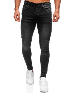 Blugi skinny fit negri Bolf R924