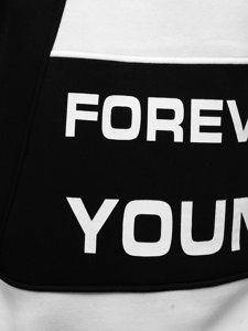 Bluză negru-alb Forever Young Bolf  0003