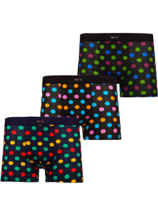 Boxeri din bumbac multicolor Bolf 1BE754-3P 3 PACK