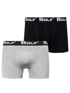 Boxeri gri-negri Bolf 0953-2P 2 PACK